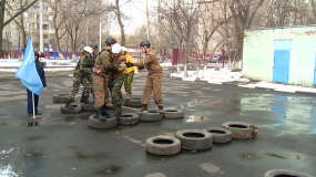 Полоса препятствий и стрельба из лазерных автоматов: этап игр &laquo;Служу России&raquo; в Реутове